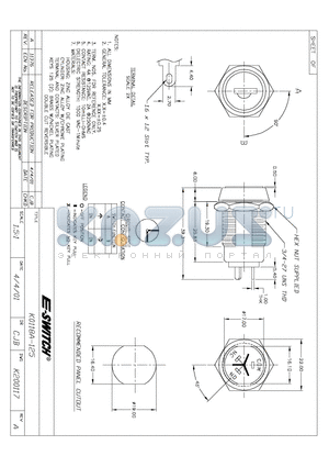 KO118A-125 datasheet - KEYLOCK SWITCHES