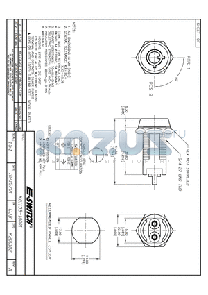 KO113B-10001 datasheet - KEYLOCK SWITCHES