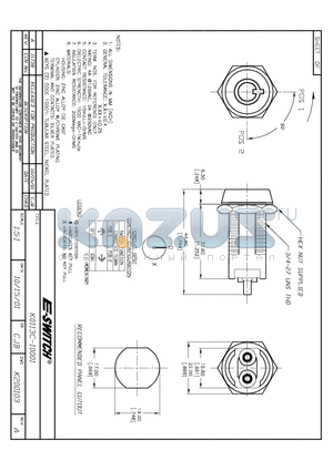 KO113C-10001 datasheet - KEYLOCK SWITCHES