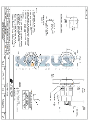 KO129B-A126 datasheet - KEYLOCK SWITCHES