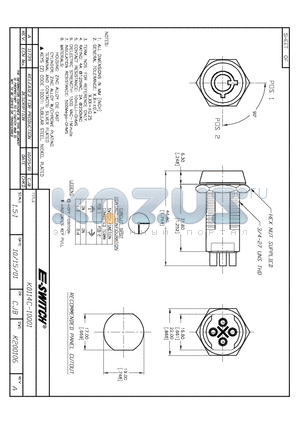 KO114C-10001 datasheet - KEYLOCK SWITCHES