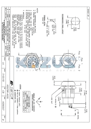 KO129M-A126 datasheet - KEYLOCK SWITCHES