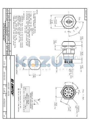 KO130F-A126 datasheet - KEYLOCK SWITCHES