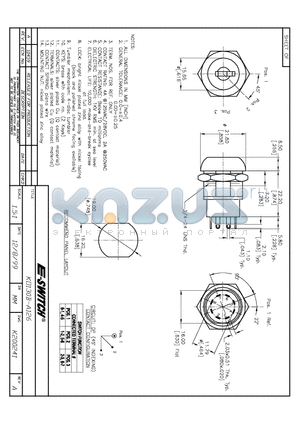 KO130B-A126 datasheet - KEYLOCK SWITCHES