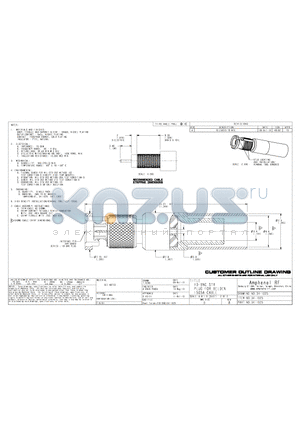 34-1025_1010 datasheet - HD-BUC STR PLUG FOR BELDEN 1505A CABLE