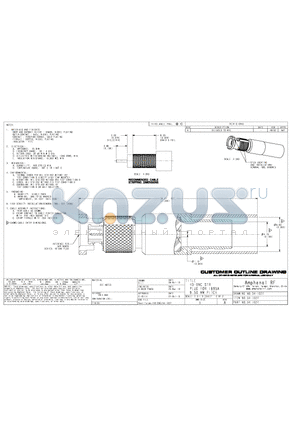 34-1027_1010 datasheet - HD-BNC STR PLUG FOR 1695A 9.50 MM PITCH