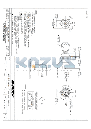 KO130I datasheet - KEYLOCK SWITCHES