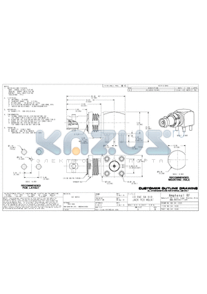 34-1030_1010 datasheet - HD-BNC RA BHD JACK PCB MOUNT