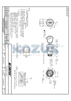 KO130Q-A112 datasheet - KEYLOCK SWITCHES