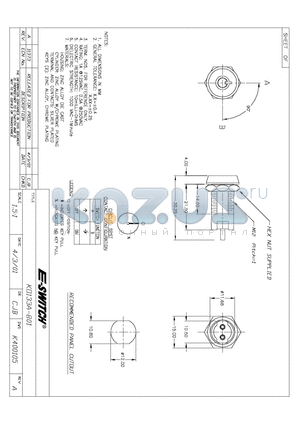 KO133A-801 datasheet - KEYLOCK SWITCHES