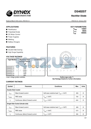 DS402ST12 datasheet - Rectifier Diode