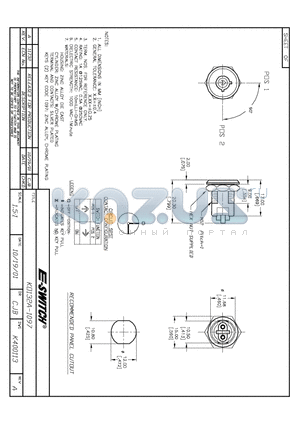 KO132A-1097 datasheet - KEYLOCK SWITCHES