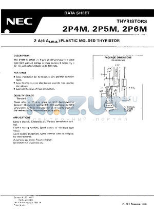 5P6M datasheet - 2A PLASTIC MOLDED THYRISTOR