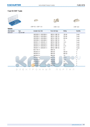 3402.0006.11 datasheet - Fuse Kit OMF Fuses