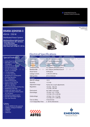 DS450-3 datasheet - Distributed Power System