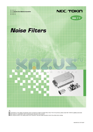 GT-21001V datasheet - Noise Filters