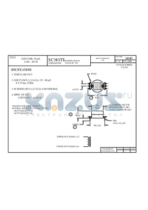 34040 datasheet - INDUCTOR, 150 lH, 2 ADC, BUCK