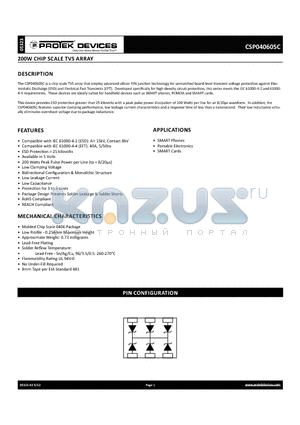 CSP040605C_12 datasheet - 200W CHIP SCALE