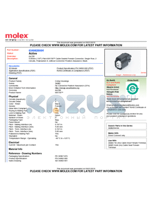 34062-0004 datasheet - 5.00mm (.197