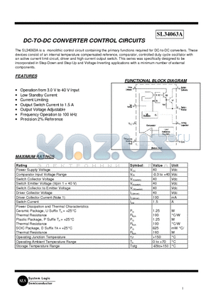 34063AP1 datasheet - DC-TO-DC CONVERTER CONTROL CIRCUITS