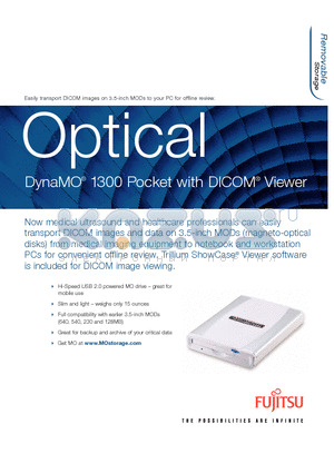 CG01000-505201-A datasheet - Optical DynaMO 1300 Pocket with DICOM Viewer