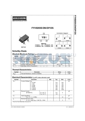 FYV0203S datasheet - Schottky Diode