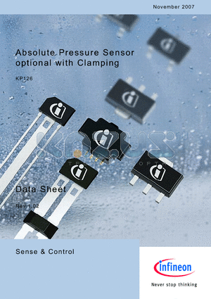 KP126 datasheet - Absolute Pressure Sensor optional with Clamping