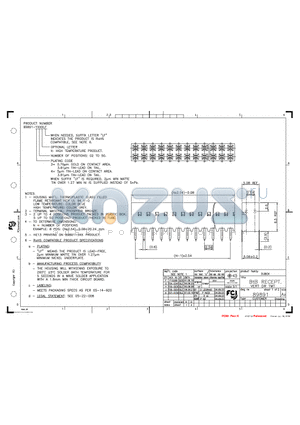 89891-402HLF datasheet - HOUSING MATERIAL: THERMOPLASTIC GLASS FILLED FLAME RETARDANT PER UL 94V-0