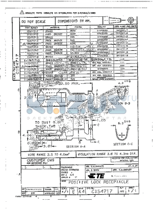 341001-7 datasheet - POSITIVE LOCK RECEPTACLE