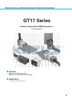 GT17-30SCF datasheet - Antenna, Sensor, and Communications Trunk Line Connections