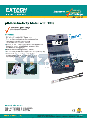 341350 datasheet - pH/Conductivity Meter with TDS