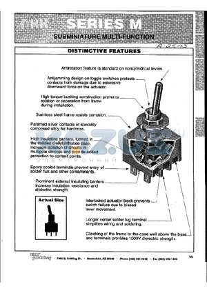 G01BB datasheet - SUBMINATURE/MULTI-FUNCTION/UNBRACKETED