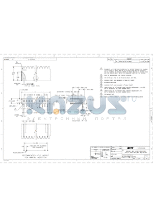 6-102203-0 datasheet - ASSEMBLY, MOD II, HEADER,SINGLE ROW .100 C/L, RIGHT ANGLE, WITH .025 SQ POST