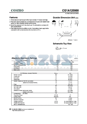 CG1A120000 datasheet - Outside Dimension:Unit(mm)