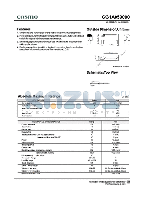 CG1A050000 datasheet - Outside Dimension:Uint(mm)