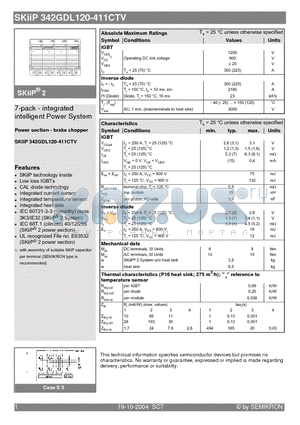 342GDL120-411CTV datasheet - 7-pack - integrated intelligent Power System