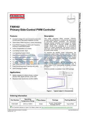 FAN102 datasheet - Primary-Side-Control PWM Controller