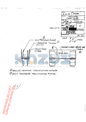 3434 datasheet - INSULATED TWIN CLIPS