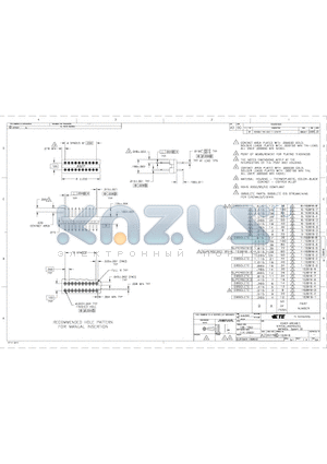 6-103916-6 datasheet - HEADER ASSEMBLY, VERTICAL, UNSHROUDED, AMPMODU System 50