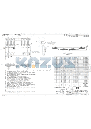 6-103958-1 datasheet - RCPT ASSY, AMPMODU MTE, SINGLE ROW, .100 C/L, LATCHED & POLARIZED, FOR NO 22-NO 26 AWG WIRE SIZE, STRIP FORM