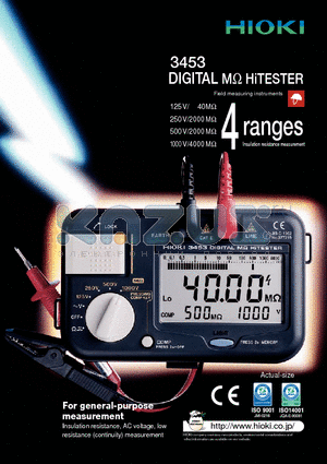 3453 datasheet - DIGITAL MY HiTESTER