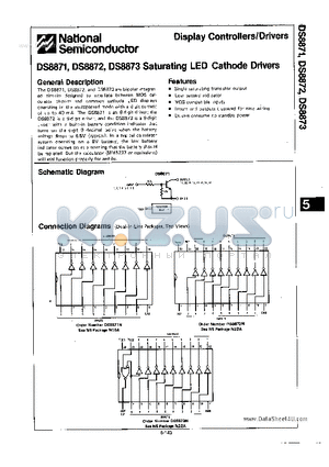DS8871 datasheet - Display Controllers/Drivers