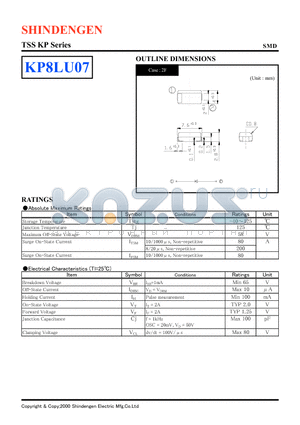 KP8LU07 datasheet - TSS KP Series