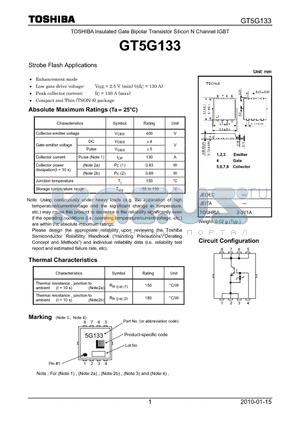 GT5G133 datasheet - Strobe Flash Applications