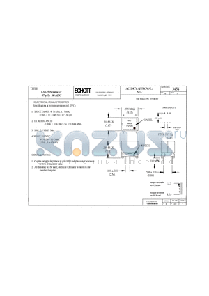 34541 datasheet - LM259X Inductor 47 lHy .80 ADC