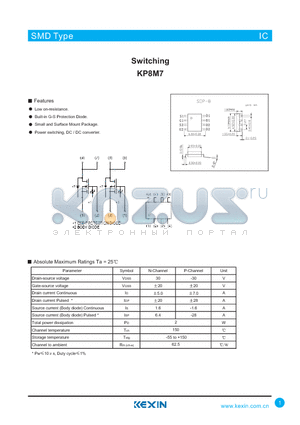 KP8M7 datasheet - KP8M7