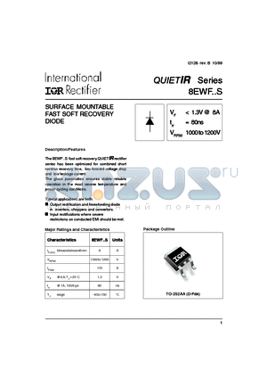 8EWF12STRL datasheet - SURFACE MOUNTABLE FAST SOFT RECOVERY DIODE