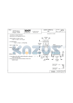 34574 datasheet - LM259X Inductor 150 lHy .19 ADC