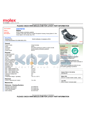 34576-0703 datasheet - 2.54mm (.100