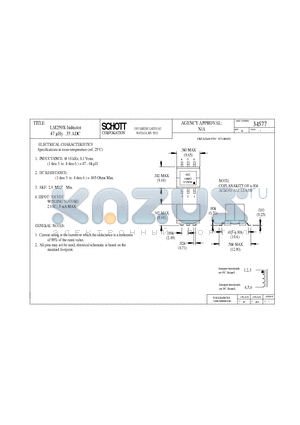 34577 datasheet - LM259X Inductor 47 lHy .35 ADC